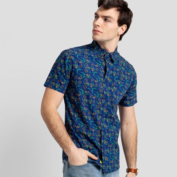 Summer Breeze Printed Short Sleeve Shirt - Picture 1 of 5